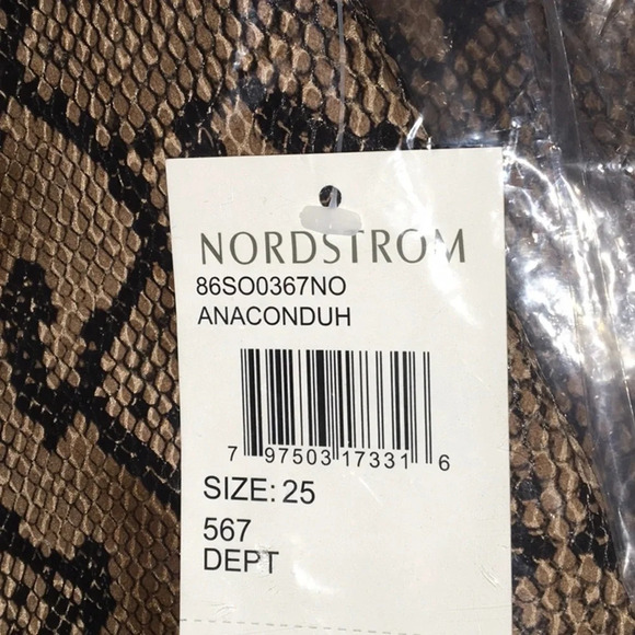 BlankNYC Faux Leather Mini Skirt Snakeskin Python - Picture 5 of 5